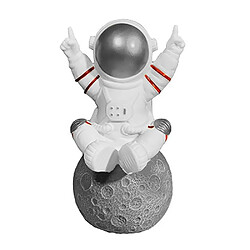 Yonis Enceinte Bluetooth TWS Mini Astronaute Mini Enceinte Bluetooth TWSe Portable HIFI 360° Autonomie 6h 5W Speaker Argent YONIS