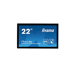 Ecran IIYAMA 21.5"" NoirTactile PCAP 10points FHD 1920x1080 8ms 350cd/m² USB VGA HDMI DP Noir sans cadre Dalle Anti reflet Open Frame