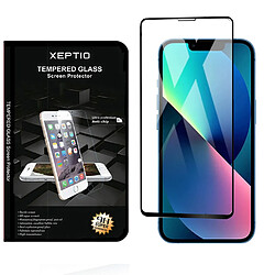 Xeptio Vitre Apple iPhone 14 6,1 pouces 5G verre trempé full cover noir - protection écran 