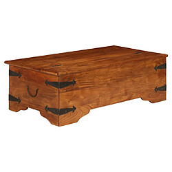 vidaXL Table basse Bois d'acacia solide avec finition miel 110x55x35cm