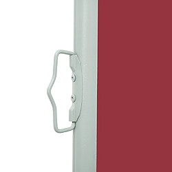 Avis vidaXL Auvent latéral rétractable de patio 170x300 cm Rouge