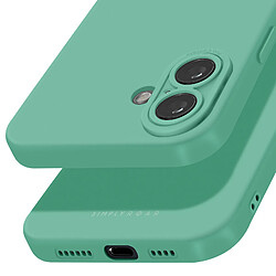 Acheter Roar Coque pour iPhone 16 Silicone Mat Soft Touch Caméra Protégée Vert Pâle