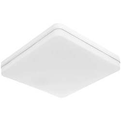 Plafond BISMUTH Carré 1x48W LED 4320lm 4000K L.30xL.30xH3.5cm Blanc 