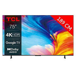 TCL TV LED 4K 189 cm 75P635 Google TV