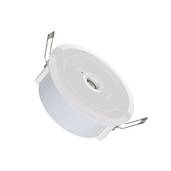 Ledkia Éclairage de Secours LED En Saillie/Encastrable 120lm Lumière Permanente/Non Permanente 2.5W Coupe Ø136 mm 2.5 W