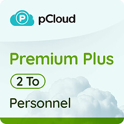 pCloud Premium Plus Personnel 2 To – Licence perpétuelle - A télécharger 