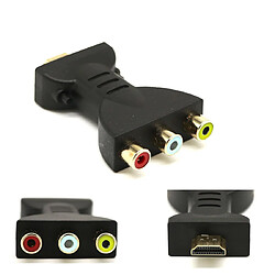 Universal 1 x/lot de haute qualité en or HDMI compatible 3 x RVB RCA adaptateur audio vidéo convertisseur de composants AV | câble HDMI