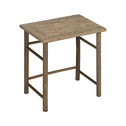 BigBuy Home Table d'appoint Naturel Bambou 57 x 38 x 55 cm 45 x 32 x 47 cm 34 x 26 x 40 cm 3 Pièces (3 Unités) pas cher