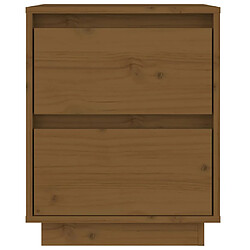 Acheter vidaXL Table de chevet Marron miel 40x35x50 cm Bois de pin massif