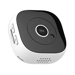 Wewoo H9 Mini HD 1920 x 1080p Caméra portable DV grand angle 120 degrésenregistrement de la vision nocturne par infrarouge et détection de mouvement avec support et carte 32 Go TF blanc