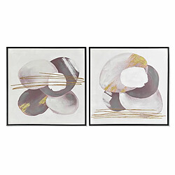 Cadre DKD Home Decor Abstrait (2 Unités) (60 x 3,5 x 60 cm)