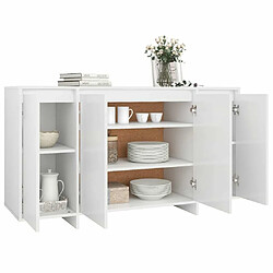 Acheter Maison Chic Buffet,Meuble de Rangement,commode pour salon,Cuisine blanc 135x41x75 cm bois d'ingénierie -MN18349