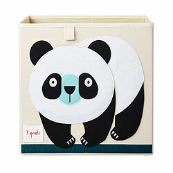 Cube de rangement Panda 33 x 33 cm - 3 Sprouts