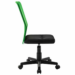 Acheter Maison Chic Chaise Gaming | Chaise de bureau Ergonomique Fauteuil Noir et vert 44x52x100 cm Tissu en maille -GKD63698