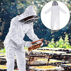 Apiculteur Abeille Gardant Costume Veste Voile De Sécurité Chapeau Corps équipement Capuche 2XL