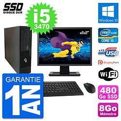 PC Fujitsu E910 DT Ecran 22" Intel i5-3470 RAM 8Go SSD 480Go Windows 10 Wifi - Occasion