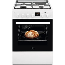 Cuisinière mixte a 57l 4 feux blanc - lkm624011w - ELECTROLUX