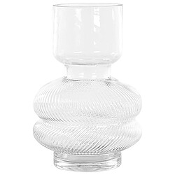 Beliani Vase à fleurs RODIA Verre 24 cm Transparent 