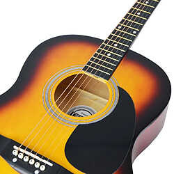 Avis 3rd Avenue Pack guitare acoustique avec sangle, médiators et cordes - Sunburst