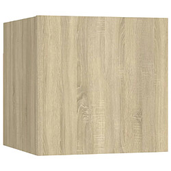 vidaXL Table de chevet Chêne sonoma 30,5x30x30 cm Bois d'ingénierie