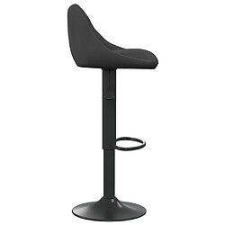 Acheter vidaXL Tabourets de bar lot de 2 noir velours