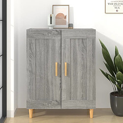 vidaXL Buffet Sonoma gris 69,5x34x90 cm Bois d'ingénierie