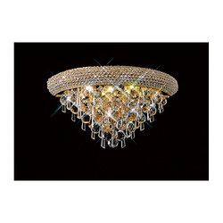 Luminaire Center Applique murale Alexetra Medium 3 Ampoules doré/cristal