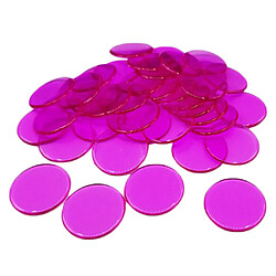 100pcs jetons de poker Coins Casino Supply Family Games Accs rose rouge