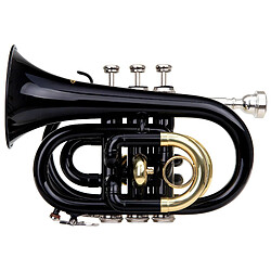 Classic Cantabile Brass TT-400 B-trompette de poche noir