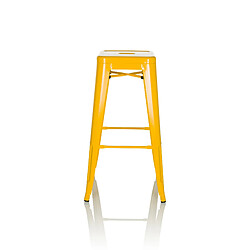 Tabouret de bar VANTAGGIO HIGH métallique jaune hjh OFFICE