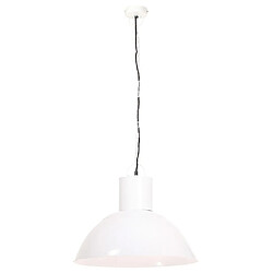 vidaXL Lampe suspendue 25 W Blanc Rond 48 cm E27