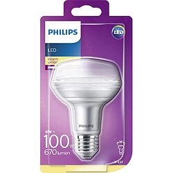 Philips Ampoule Led 8W (100W) E27 blanc chaud Ampoule LED 8W (100W) E27 réflecteur blanc chaud