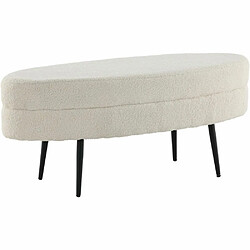 Venture Home Banc ovale en acier et polyester Otto. Banc ovale en acier et polyester Otto