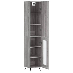 Acheter Maison Chic Buffet,Meuble de Rangement,commode pour salon,Cuisine Sonoma gris 34,5x34x180 cm Bois d'ingénierie -MN95164