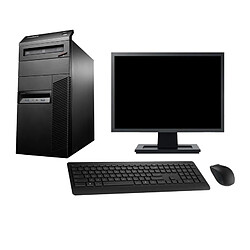 PC Tour Lenovo M93p Ecran 19" Intel G3220 RAM 16Go Disque 1To Windows 10 Wifi - Occasion