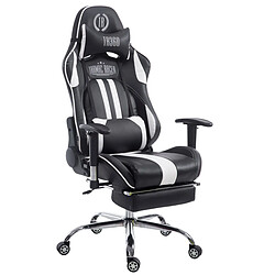 Non Chaise de bureau Racing Limit V2 en cuir artificiel avec repose-pieds