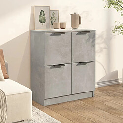 Avis Maison Chic Buffet,Meuble de Rangement,commode pour salon,Cuisine Gris béton 60x30x70 cm Bois d'ingénierie -MN94251