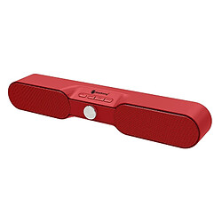 Wewoo Enceinte Bluetooth NR4017 Haut-parleur stéréo avec barre de son surround 10W microphone rouge 