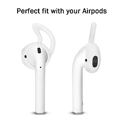 Wewoo Anti poussière Earphone Ear Capsules Anti-Oreille Crochet pour Apple AirPods, 2 Paires pas cher