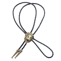 Tête de lion vintage 3d cravates antique bronze western bolo cravates cravates de boulot de cowboy pas cher