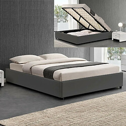 Meubler Design Sommier Coffre De Rangement Room - Gris - 160x200 