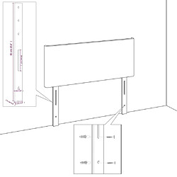 Acheter vidaXL Têtes de lit 4 pcs Blanc 72x5x78/88 cm Similicuir