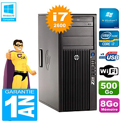 PC HP WorkStation Z210 Tour Core i7-2600 RAM 8Go 500Go Graveur DVD Wifi W7 - Occasion