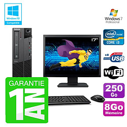 PC Lenovo M91p SFF Intel I3-2120 8Go Disque 250Go Graveur Wifi W7 Ecran 17" · Occasion 