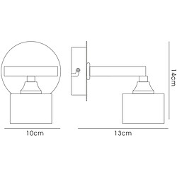 Acheter Luminaire Center Applique murale Sisco 1 Ampoule chrome poli