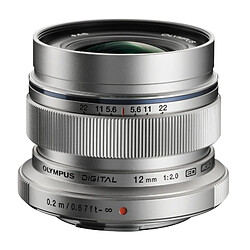 OLYMPUS Objectif M.ZUIKO ED 12 mm f/2 Silver OLYMPUS Objectif M.ZUIKO ED 12 mm f/2 Silver GARANTI 2 ans