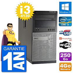 PC Tour Dell 7020 Intel Core i3-4130 RAM 4Go Disque Dur 250Go Windows 10 Wifi · Occasion 