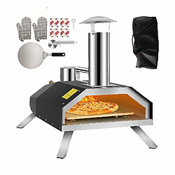 Ovevo 12 four à pizza portable - bonne isolation, 304 en acier inoxydable, jambes pliantes - pizza à cuisson et plus à l'extérieur