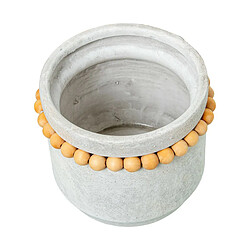 Cache-pot Alexandra House Living Gris Bois Céramique Boulettes 30 x 20 cm 