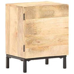 vidaXL Table de chevet 40x30x51 cm Bois de manguier solide